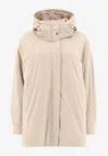 Herno A-shape Down Jacket In Neutral