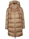 Herno Women A-shape Down Jacket With Hood In Brown