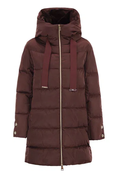 HERNO HERNO A-SHAPE DOWN JACKET WITH HOOD