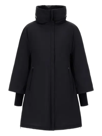 Herno A-shape In 2 Layer Windstopper In Black