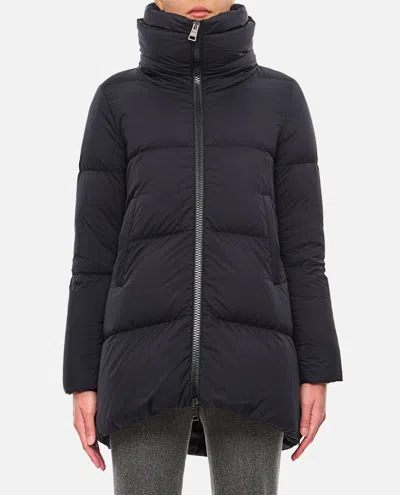 Herno A-shape In Ecoage Puffer Jacket In Black