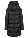 Herno A-shape In Satin With Hood In Blue