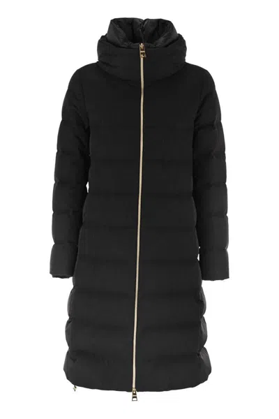 Herno A-shape In Ultralight Nylon In Black