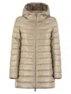 Herno Women A-shape In Ultralight Nylon In Nude