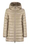 Herno Women A-shape In Ultralight Nylon In Neutral