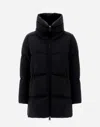Herno A-shape Relaxed Down Jacket In Schwarz