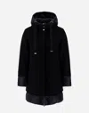 Herno Long-sleeved Down Jacket In Black