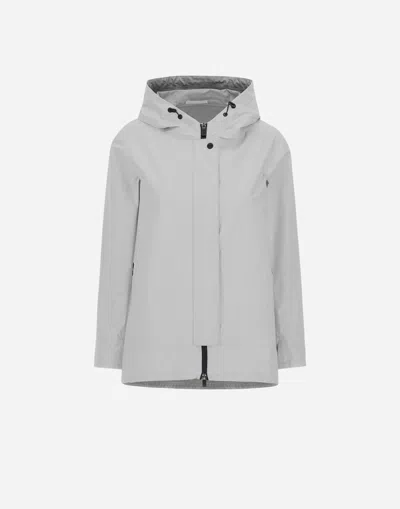 Herno A-shape Jacket In Gore-tex Paclite® In Ice