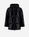 Herno Drawstring Hooded Jacket In Black