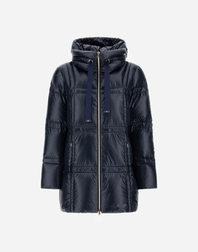 Herno A-shape Jacket In Nylon Ultralight In Blue
