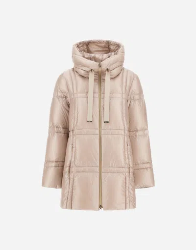 Herno A-shape Jacket In Nylon Ultralight In Neutral