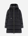 Herno A-shape Jacket In Satin In Black