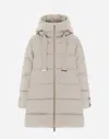 Herno A-shape Jacket In Satin In Chantilly