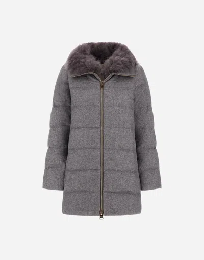 Herno A-shape Jacket In Taffeta In Gray