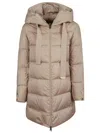 Herno A-shape In Satin With Hood In Pink