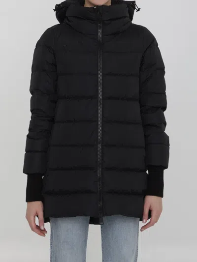 Herno A-shape Puffer Jacket In Black