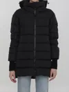 Herno Medium Down Jacket With Hood In Black