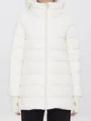 Herno Long Puffer Jacket With Hood And Pockets In White