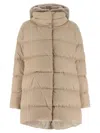 Herno A-shape Resort Down Jacket In Neutral