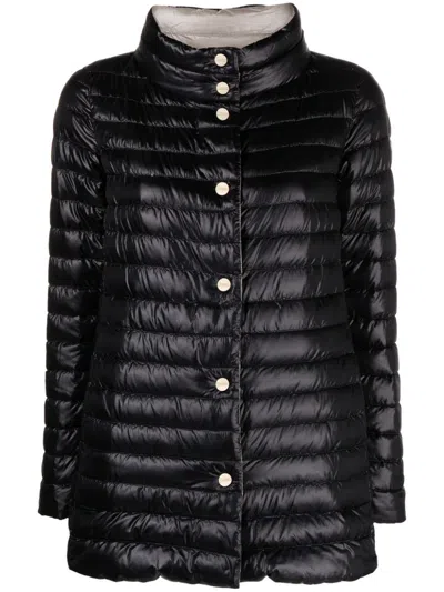 HERNO A-SHAPE REVERSIBILE PUFFER JACKET
