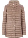 Herno A-shape Reversible Down Jacket In Ultralight Nylon