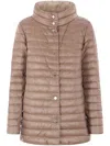 Herno A-shape Reversible Down Jacket In Ultralight Nylon