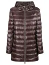 Herno A-shape Ultralight Down Jacket With Adjustable Hood In Brown