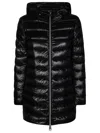 Herno A-shape Ultralight Jacket With Glossy Finish In Black