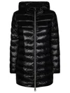 Herno A-shape Ultralight Jacket With Glossy Finish In Black