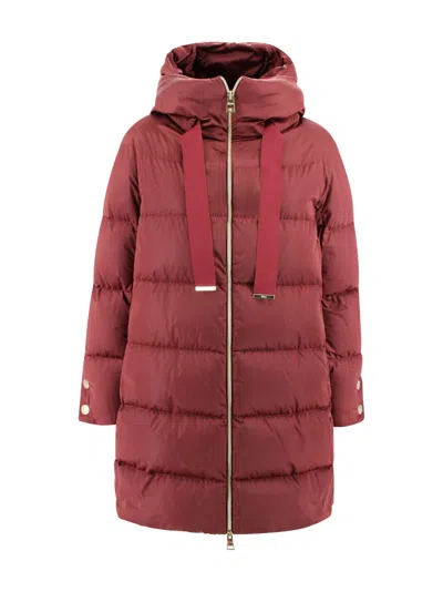 HERNO A-SHAPED DOWN JACKET IN HIGH-DENSITY SATIN