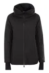 Herno Hooded Padded Jacket Side Pockets In Black