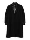 Herno Padded Long Coat In Black