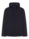 Herno Technical Fabric Blouson In Blue
