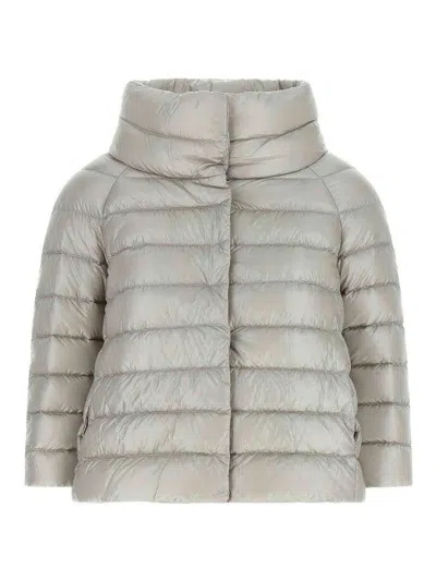 Herno Sofia Down Jacket In Gray