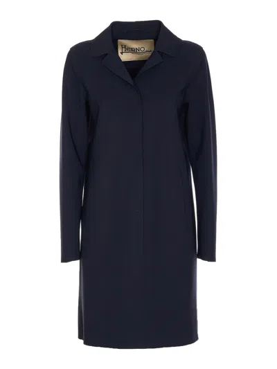 Herno Coat In Dark Blue