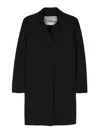 Herno One Breasted Coat In Black  