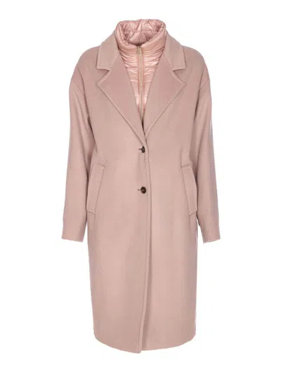 Herno Coat With Nylon Ultralight In Nude