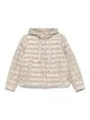 Herno Light Beige Ultralight Jacket With Goose Down Padding In Neutral