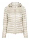 Herno Angela Quilted Puffer Jacket In Neutral