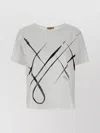 Herno Abstract Print Jersey T-shirt In Gray