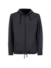 Herno Adjustable-hood Jacket In Blue