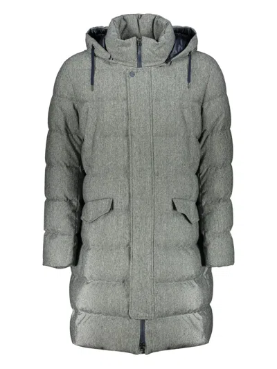 Herno Adjustable-hood Padded Coat In Gray