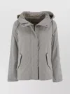Herno Adjustable Hooded Parka Drawstring In Gray