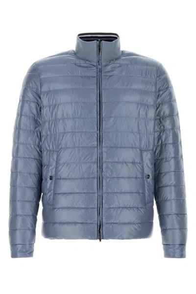 Herno Air Force Blue Nylon Reversible Down Jacket