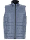 Herno Reversible Padded Quilted Nylon Jacket With Pockets In Blau