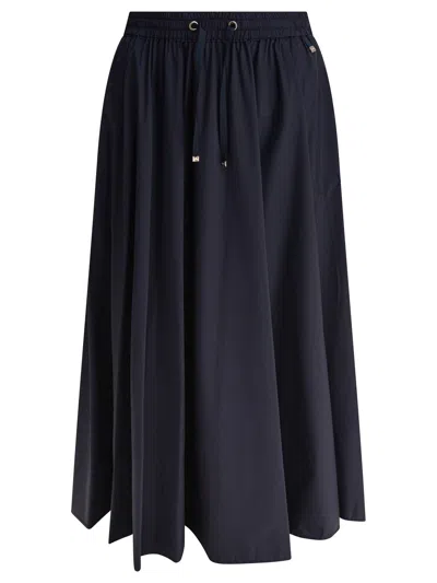 Herno Ultralight Stretch Nylon Midi Skirt In Black