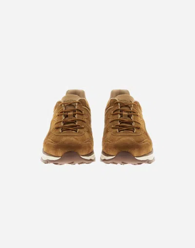 Herno All-suede Running Trainers In Brown
