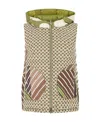Herno Allover Motif Printed Hooded Down Jacket In Nude