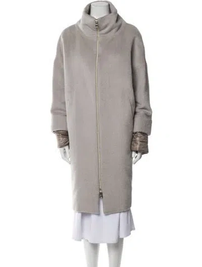 Pre-owned Herno Alpaca Coat In Multi