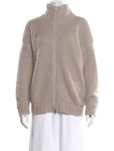 Pre-owned Herno Alpaca Mock Neck Sweater In Neutral